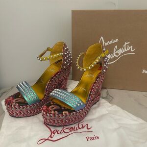 Christian Louboutin madmonica disco EU39 Multicolor Studded Heels
